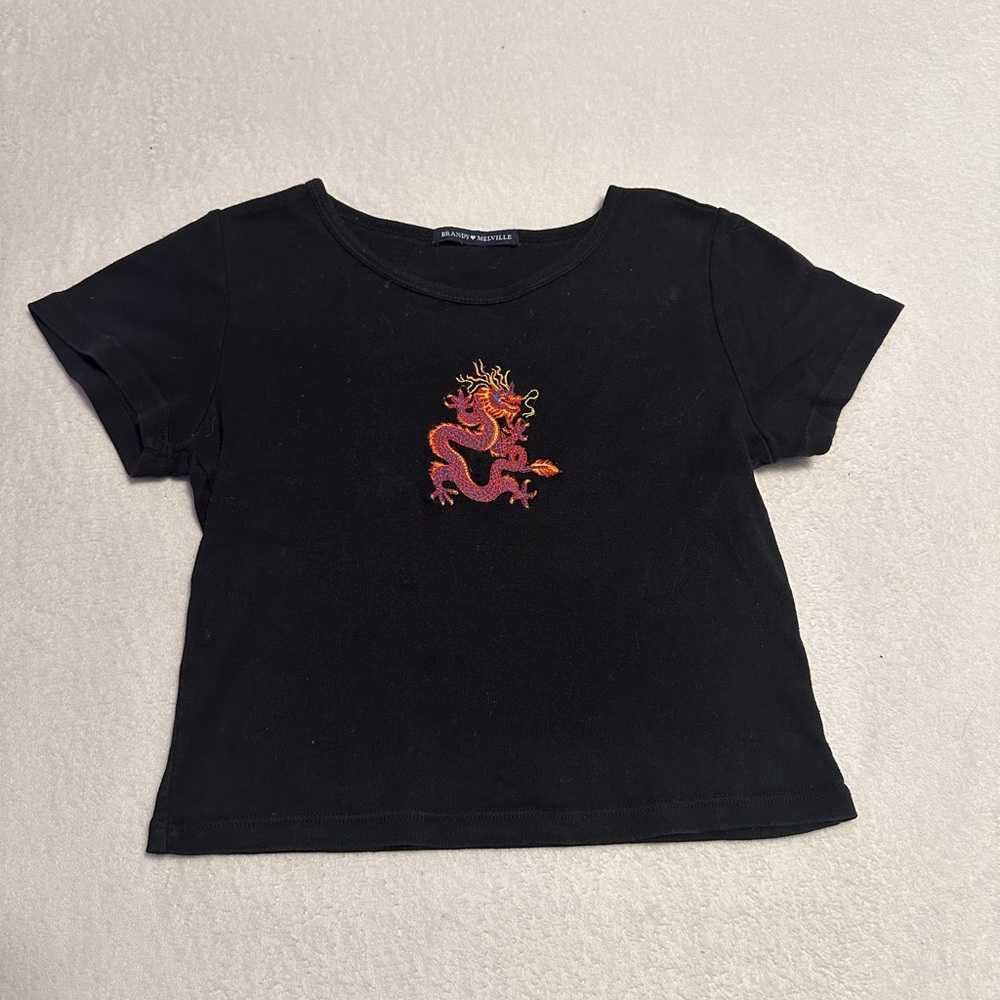 Brandy melville iconic dragon crop top!